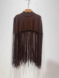 BeUnique Fashion Rojtos poncho Coffee One Size