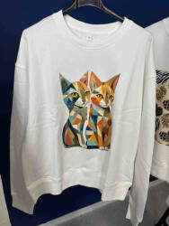 BeUnique Fashion Melegítő pulóver cat Beige One Size
