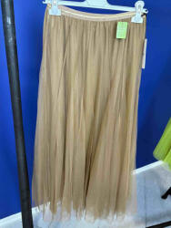 BeUnique Fashion Tüllszoknya Taupe One Size