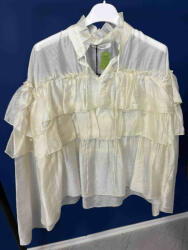 BeUnique Fashion Zsabós blúz Beige One Size