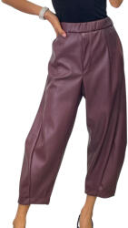 BeUnique Fashion Modern fazonú műbőr culotte nadrág bordó One Size
