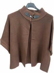 BeUnique Fashion Kötött poncsó fazonú kardigán Coffee One Size