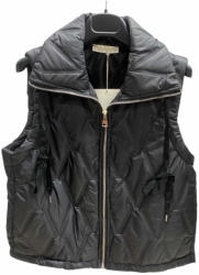 BeUnique Fashion Steppelt mellény Black One Size