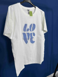 BeUnique Fashion 3D mintás póló love Blue One Size