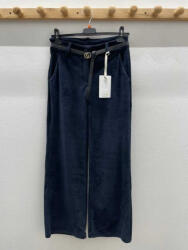 BeUnique Fashion Kordbársony nadrág Dark Blue M