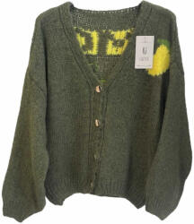 BeUnique Fashion Limoncello kardigán Military Green One Size