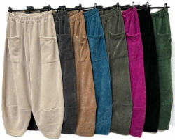 BeUnique Fashion Mély ülepes kordbársony nadrág Black One Size