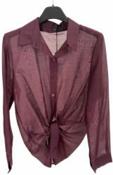 BeUnique Fashion Elöl megkötős ing Burgundy One Size