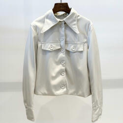 BeUnique Fashion Ecobőr dzseki apricot M