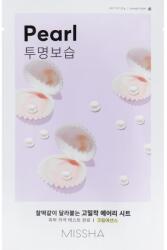 Missha Airy Fit Sheet Mask - Pearl - Mască Iluminatoare cu Extract de Perle 19g Masca de fata