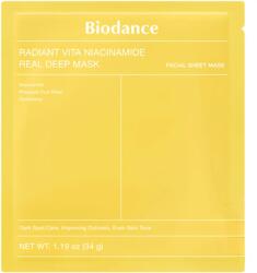 Biodance Radiant Vita Niacinamide Real Deep Mask - Masca Hydrogel Pentru Strălucirea Pielii 1buc/34g Masca de fata