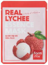 Farmstay Real Lychee Essence Mask - Mască revitalizantă cu extract de Lychee 1buc/23ml Masca de fata