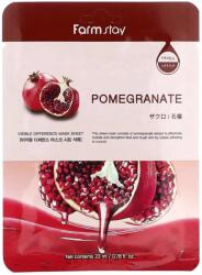 Farmstay Visible Difference Mask Sheet Pomegranate - Mască din țesătură calmantă 1buc/23ml Masca de fata