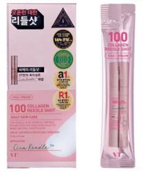 VT Cosmetics 100 Collagen Reedle Shot - Set De Seruri În Sticks Cu Spicule Și Colagen 10bucx2ml