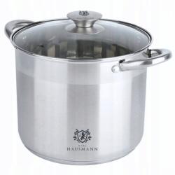 Karl Hausmann Nagy Rozsdamentes Acél Edény 9L 18/0 Indukciós Gáz Tűzhelyre Szilárd Edények (WYSOKI GARNEK 9L ZE STALI NIERDZEWNEJ DUŻY)