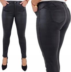 Melegítő Női Nadrág Viaszolt Bőr Push Up Black (777)