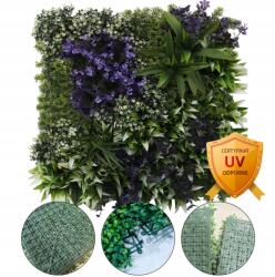 Inspiruj Zöld fal Növény panel Violet Flowers Függőleges kertek Sövény Uv védelemmel (HD00743)