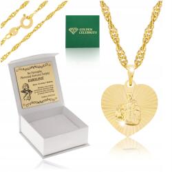 Golden Celebrity Arany Lánc És Medál Jezsuita Szív 18K Gravírozás