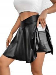 Shein Fekete Szoknya Öko Bőrből Klasszikus 36-OS