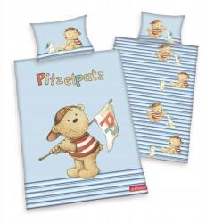 Herding Gyerek pamut ágyneműhuzat a Pitzelpatz kiságyhoz, 100/135+40/60 (POSCIEL DZIECI MIŚ PITZELPATZ)