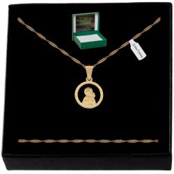 Golden Celebrity Arany Lánc Medál Szűzanya PR. 925 Gravírozás (komunia chrzest bierzmowanie matka boska) - allegro - 9 925 Ft