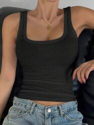 Dazy Fekete Bordázott Felső (s)