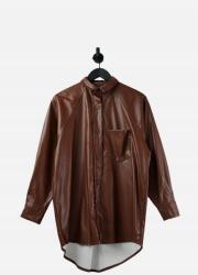 Shein Barna Felső Ing Zseb (s) (586321)