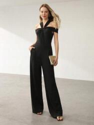 Shein Fekete Fodros Overál (M) (534319)