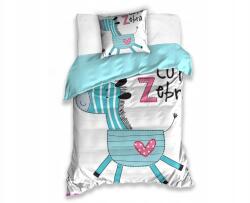 Carbotex Kids Megfordítható pamut ágyneműhuzat Zebra, 140/200 +70/90, KIDS181 (KIDS181019-PP)