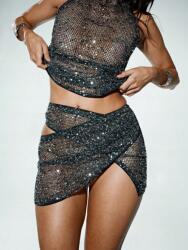  Kizn Fekete Flitteres Áttetsző Szoknya (M)