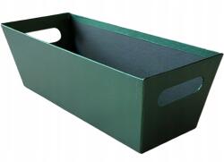 Vipolimex Ajándék díszdoboz nyitott sötét zöld 36cm x 13cm (W2033/1)