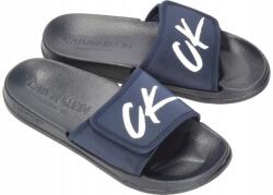 Calvin Klein Flip-flop papucs, KM0KM00499, tépőzáras, sötétkék (KM0KM00499)