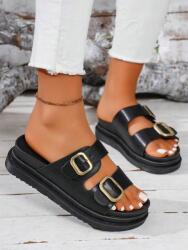 Shein Fekete Flip-flop Papucs Csattal (37, 5) (599104)