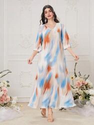 Shein Mintás Ruha V Neck (M) (580036)