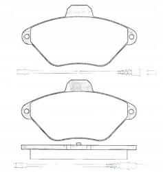 Samko Első fékbetét Citroen Xantia 93- 5SP486