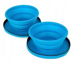 Happet Kutya-macska tál vízhez és eledelhez 2x700 ml összecsukható dupla (M238)