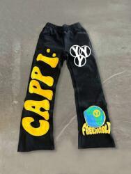 Shein Fekete Nyomott Mintás Nadrág (s)