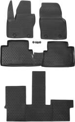 J&J Automotive Gumi szőnyegek, emelt peremmel, Ford Grand C-Max 2010-2019, fekete