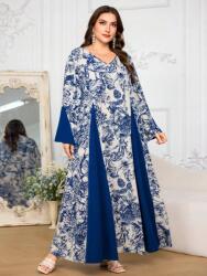 Shein Bézs Maxi Ruha Mintás (3XL) (597771)