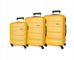 ROLL ROAD Flex Ochre, Abs utazóbőrönd szett, 55-65-75cm, 584946D (584946D)