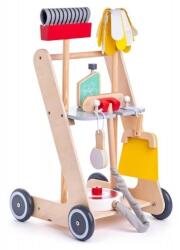 Woodyland Woody Drew takarítókészlet, fa, 32×35×61cm, 7 tartozékkal, 3 éves kortól (91934)