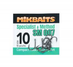 Mikbaits horgok Specialist Method Sm 007 horog 10 db 10-es méret (8595602255269)