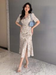 Shein Bézs Ruha MIDI Floral Print (L) (512476)