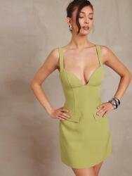 Shein Pisztácia Mini Ruha (M)