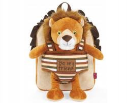 Perletti Légy A Barátom, Gyerek plüss hátizsák levehető Oroszlán játékkal, 13075 (13075)