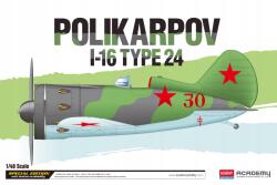 Academy 12314-es számú modellkészlet Polikarpov I-16 Type 24 Le: (1: 48)