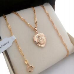 Golden Celebrity Arany Nyaklánc Szív Jezsuita 18K Ajándék (Naszyjniki damskie łańcuszek wisiorek)