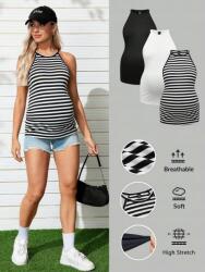 Shein Kétszínű csíkos póló (L) (576728)