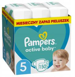 Pampers Active Baby 5 Gyerek Pelenka 11-16kg Készlet 150db (8001090910981)