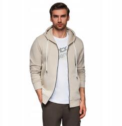 Ombre Férfi cipzáras kapucnis melegítőfelső világos bézs V1 OM-SSBZ-0178 S (148359)